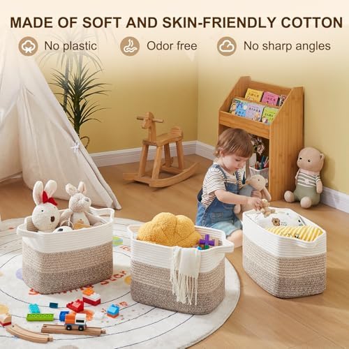 OIAHOMY Cotton Rope Storage Baskets - Image 3