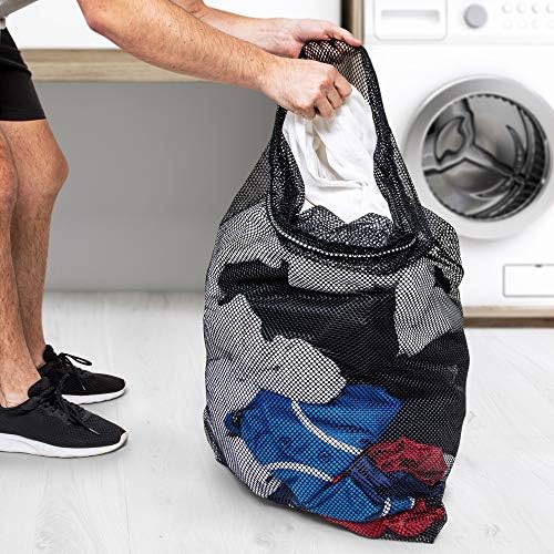 Champion Sports Mesh Equipment Bag – Heavy-Duty Nylon Drawstring Bag - Image 6