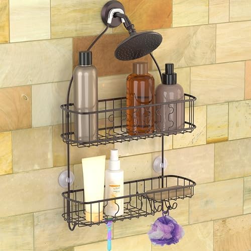 Simple Houseware Bathroom Hanging Shower Head Caddy Organizer - Image 5