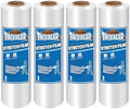 TAPEBEAR 4Rolls Stretch Wrap Heavy Duty 15" x 1000 Ft, 80 Gauge Shrink Wrap by TAPEBEAR