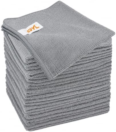 QYL Microfiber Cleaning Cloth, 12 Pack Cleaning Rags, Cleaning Towels, by QYL