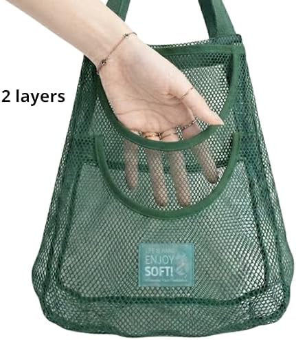 Durable Hanging Mesh Bags for Fruit & Vegetables. Reusable, Breathable Storage - Image 2
