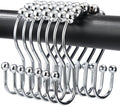 Shower Curtain Hooks, OEH Shower Curtain Rings, Chrome Shower Curtain Hooks by OEH