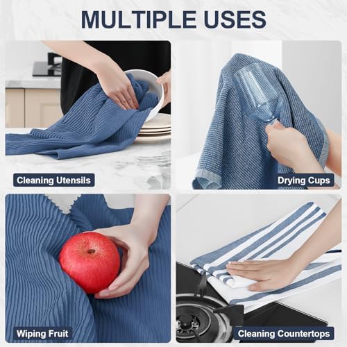 Homaxy Cotton 380 GSM Premium Kitchen Towels, 3 Pack - Image 4