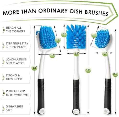 MOSOLAN Dish Brush Set of 3 - Image 2