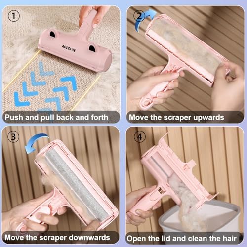 ACE2ACE Pet Hair Remover, Reusable Lint Roller - Image 4