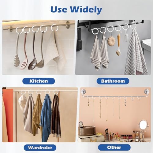 Kutesna 24PCS Shower Curtain Hooks - Image 7
