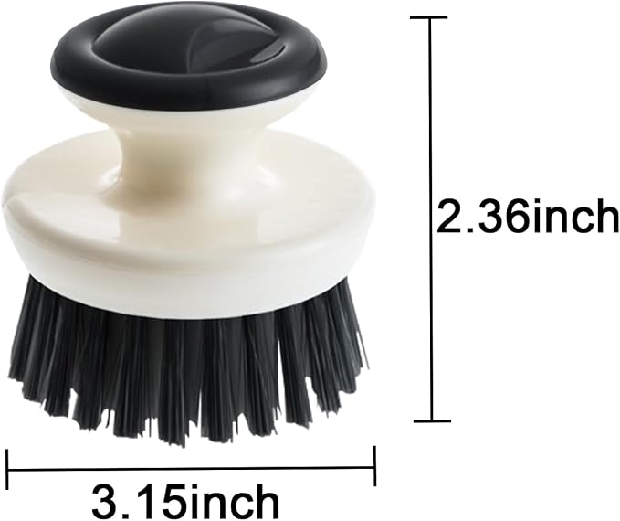 Dish Scrub Brush, Ergonomic Grip Palm Brush, Kitchen Scrub Brushes - Image 3