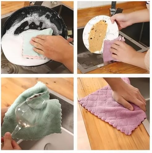 Reusable Microfiber Kitchen Cleaning Cloths – Super Absorbent, Quick-Drying - Image 5