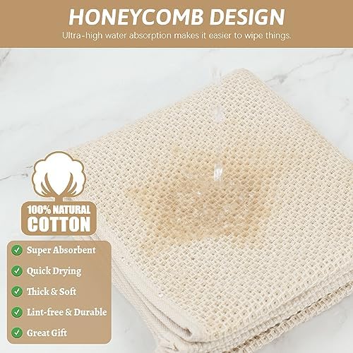 Nialnant 12 Pack Kitchen Dish Towels, 100% Cotton - Image 3