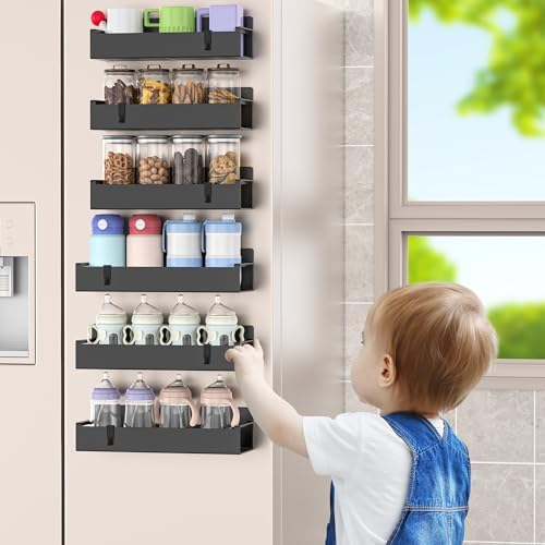 HuggieGems 6 Pack Magnetic Spice Rack Organizer - Image 6