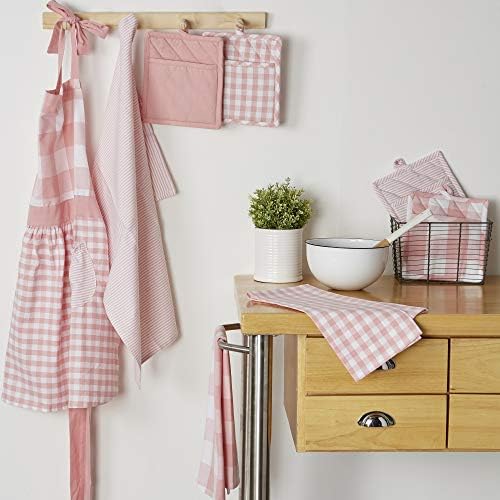 DII Gingham Check Kitchen Collection, Dishtowel Set - Image 5