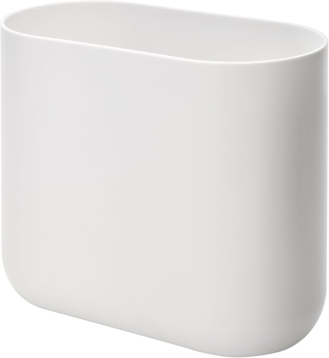 iDesign Small Slim Plastic Bathroom Trash Can by iDesign