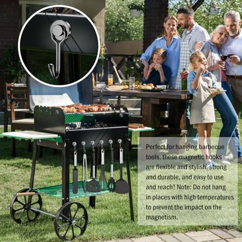 FINDMAG Black Magnetic Hooks, 30lbs+ Strong Magnetic Hooks - Image 4