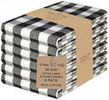 Urban Villa Kitchen Towels Cotton Dish Towels 20”x30” Black Wht by CottonTrends
