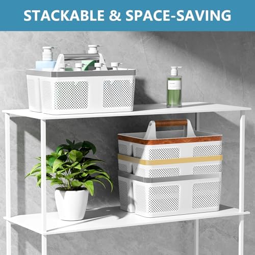 BYUNER Plastic Shower Caddy Dorm: Portable Bathroom Caddy Organizer - Image 4
