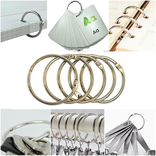 Silver Shower Curtain Rings Metal Round Hooks Ring 2-3/4 inch Diameter Nickel - Image 3
