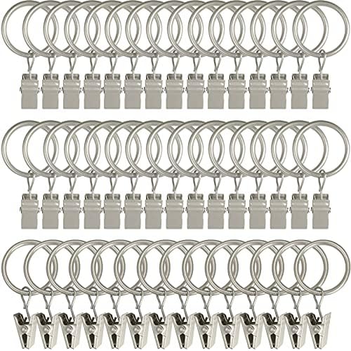 LLPJS 44 Pack Curtain Rings by LLPJSCurtainRingsClipHooks