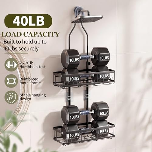 Skyapex Shower Caddy Hanging Over Shower Head, Adjustable - Image 6