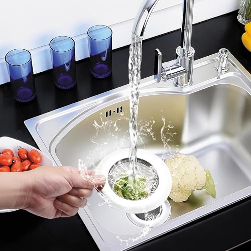 2 Pack 4.5 Inch Stainless Steel Sink Strainer Basket - Image 2