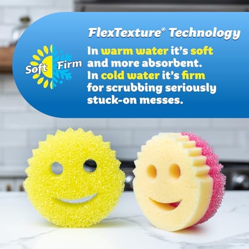 Scrub Daddy 4 Scrub Daddy Sponges & 4 Scrub Mommy Kitchen Sponges - Image 4