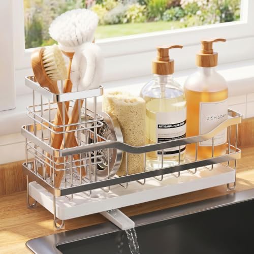 Sink Caddy, Sponge Holder for Kitchen Sink by AURIKAR