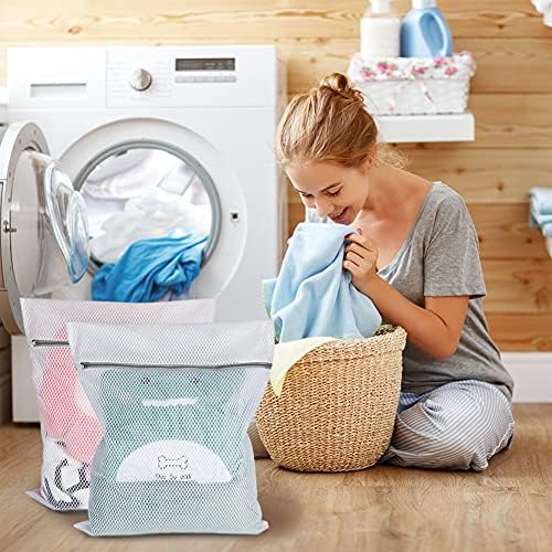 Vivifying XL Large Mesh Laundry Bags, 2 Pack 20 x 24 Inches Honeycomb Mesh Wash - Image 6