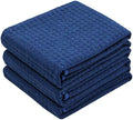 Waffle Weave Kitchen Towels Dish Towels, 3 Pack, 16x24 Inch by VeraSong