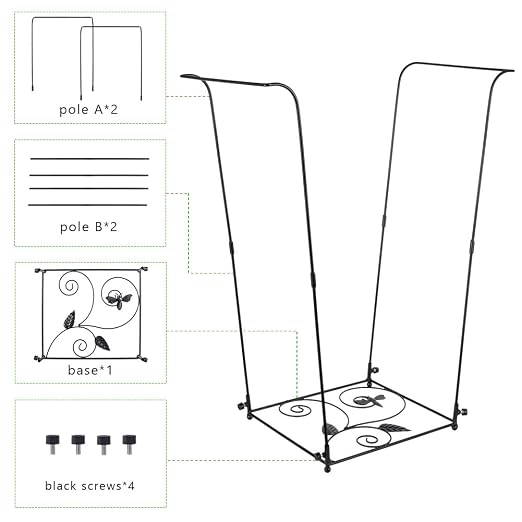 Stargarden 2Pack Trash Bag Holder, Garbage Bag Holder | Metal Leaf Bag Holder - Image 7