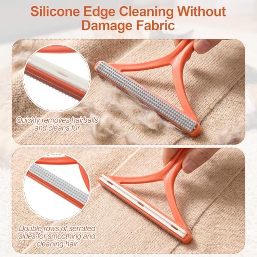 2PCS Portable Lint Remover Hand Fuzz Shaver Reusable Double Sided - Image 5