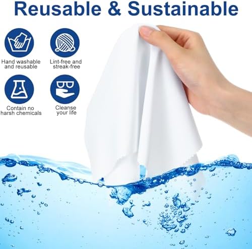Frienda 12 Pack Large Glass Cleaning Cloth - Image 3