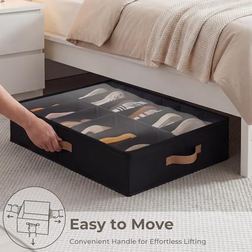 StorageWorks 2-Pack 24-Pair Underbed Shoe Organizer - Image 2