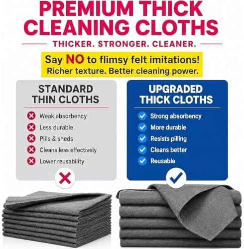 Genie Cloth Magic Cloth, Genie Magic Cleaning Cloth, 17.87 × 11.81 Inch - Image 5