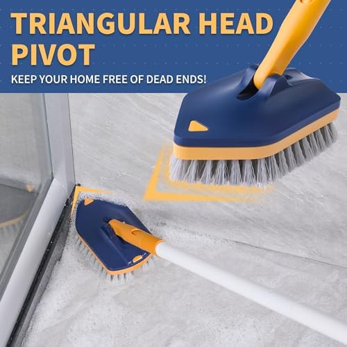 BOOMJOY Tub Scrubber with Long Handle, No Scratch Shower Cleaning Brush - Image 4