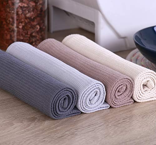 PY HOME & SPORTS Dish Towels Set, 100% Cotton Waffle Weave Kitchen Towels 4 - Image 2