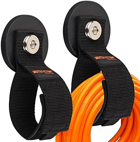 MUTUACTOR Magnetic Hooks, Anti-Slip Rubber Coated Magnets Large Capability Cable by MUTUACTOR
