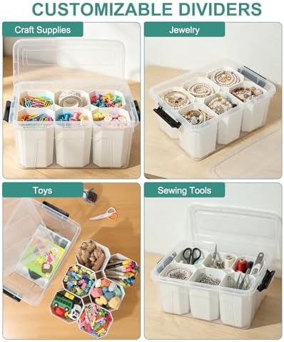 EOENVIVS Clear Storage Bins - Image 7