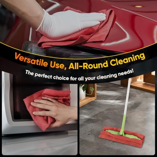 HOMEXCEL Microfiber Cleaning Cloth 200 PK, Towels - Image 6