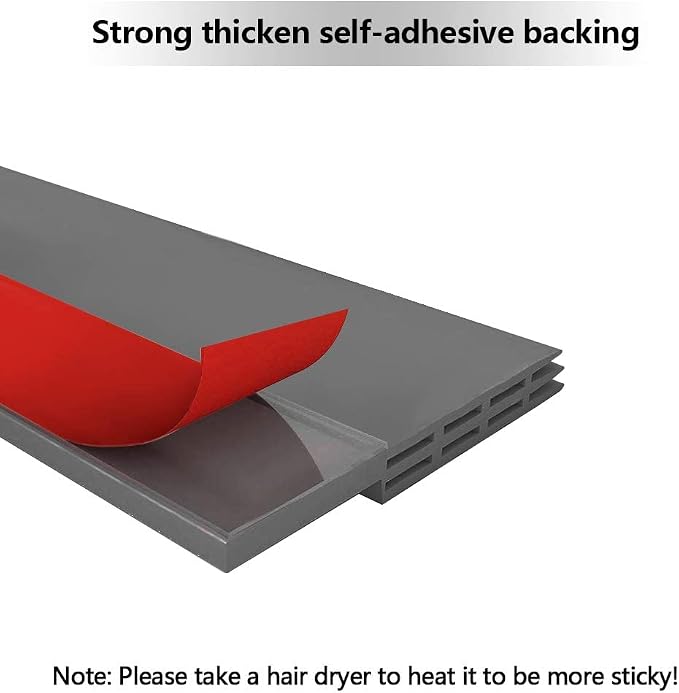 2PACK Door Draft Stopper, Strong Adhesive Door Sweep - Image 2