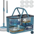 RinseWise Large Gen 1 Mop Bucket Set, Clean/Dirty Water Separation by RinseWise