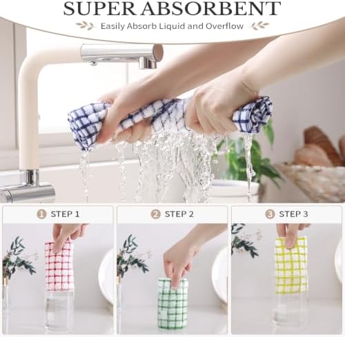Homaxy 8 Pack Terry Kitchen Dish Cloths - Image 4