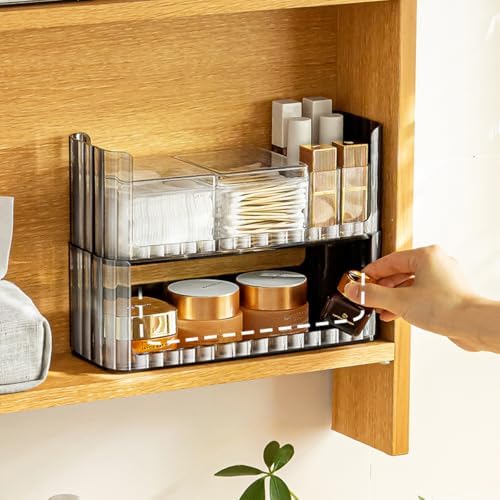 2-Tier Stackable Medicine Cabinet Organizer Shelves - Image 6