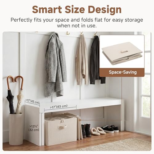 StorageWorks 2-Pack 32-Pair Shoe Organizer Bins, Khaki and Beige Stripes - Image 5
