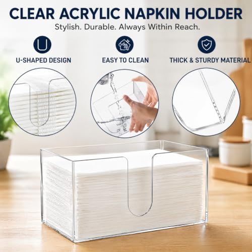 ZAVOOS 2 Pack Acrylic Paper Towel Holder, Suitable - Image 3
