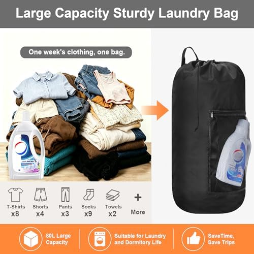 Laundry Bag Backpack Durable Laundry Bag - Image 6