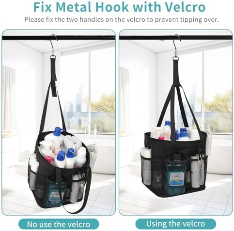 Mesh Shower Caddy Portable for College Dorm Room Essentials, Shower Tote Bag - Image 4