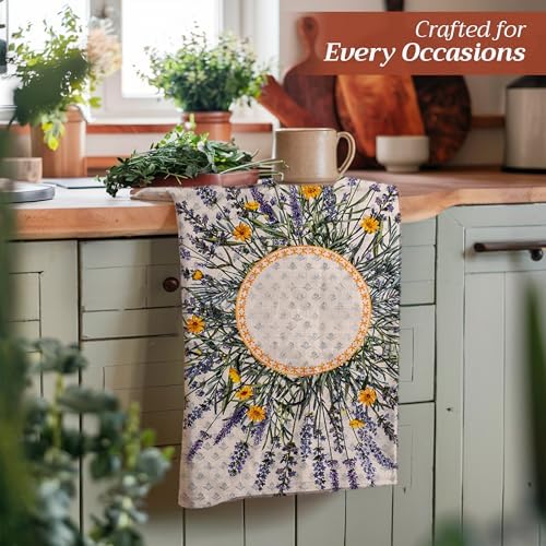 Maison d' Hermine Kitchen Towels Set of 3 Reusable 100% Cotton 27.50" x 20" - Image 6