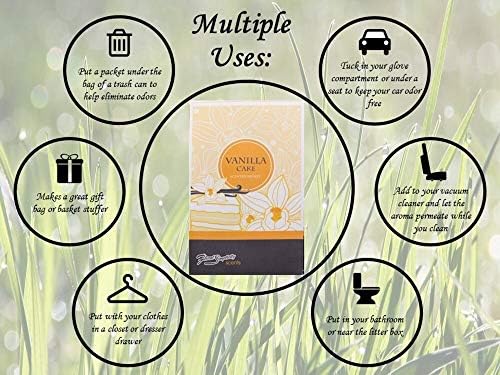 Vanilla Cake Scented Sachets Pack of 3, Everyday - Image 3