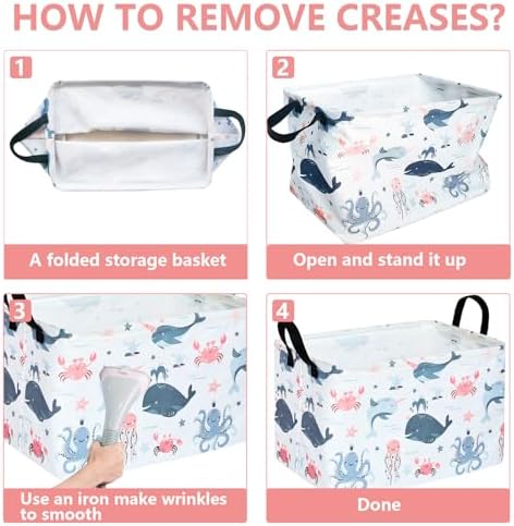 MAIZMZ Cute Storage Basket Gifts Basket Toys Organizer Waterproof Kids Hamper - Image 7