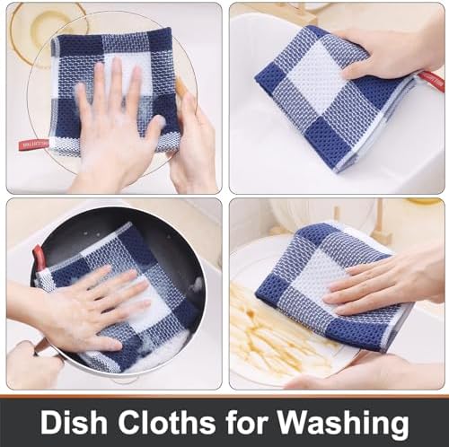 Mordimy Cotton Waffle Dish Cloths, 6 Pack - Image 4